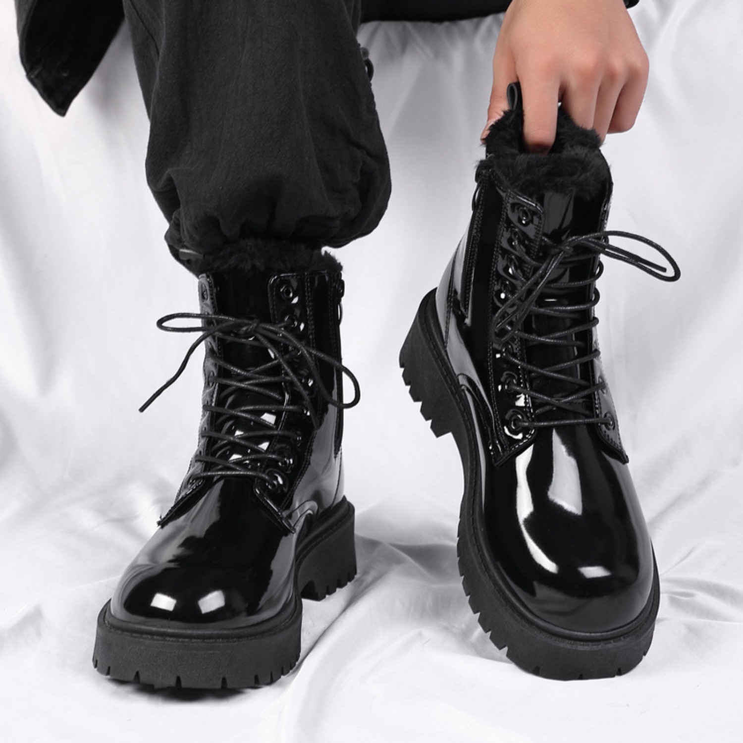 Men's warm plush high-top boot - Men'S Shoes Hoka Sale recension och pris